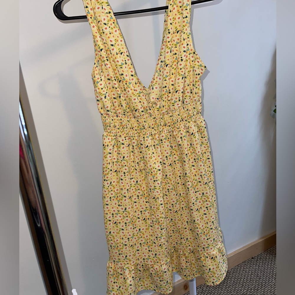 Yellow Floral Dress - Picture 1 of 4